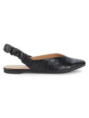 商品Sam Edelman|Omina Crocodile-Embossed Slingback Flats,价格¥158,第1张图片