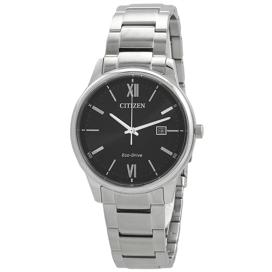 商品Citizen|Pair Eco-Drive Black Dial Men's Watch BM6978-77E,价格¥1004,第1张图片