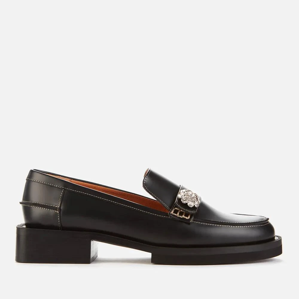 商品Ganni|Ganni Women's Jewel Leather Loafers,价格¥1803,第1张图片