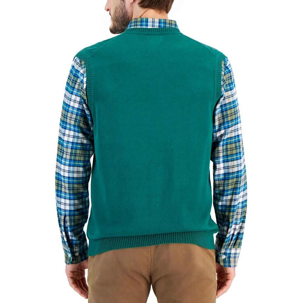 商品Club Room|Men's Cable-Knit Cotton Sweater Vest, Created for Macy's,价格¥147,第2张图片详细描述
