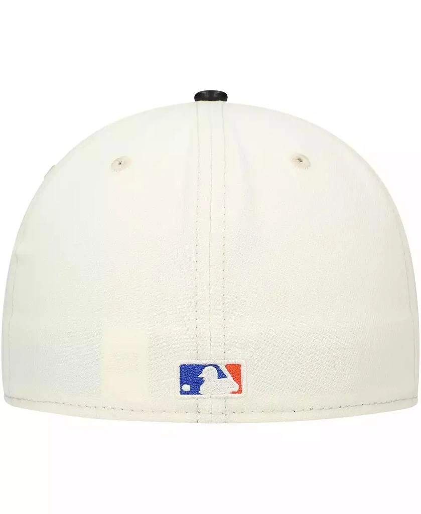 商品New Era|Men's Cream New York Mets Game Night Leather Visor 59FIFTY Fitted Hat,价格¥286,第4张图片详细描述