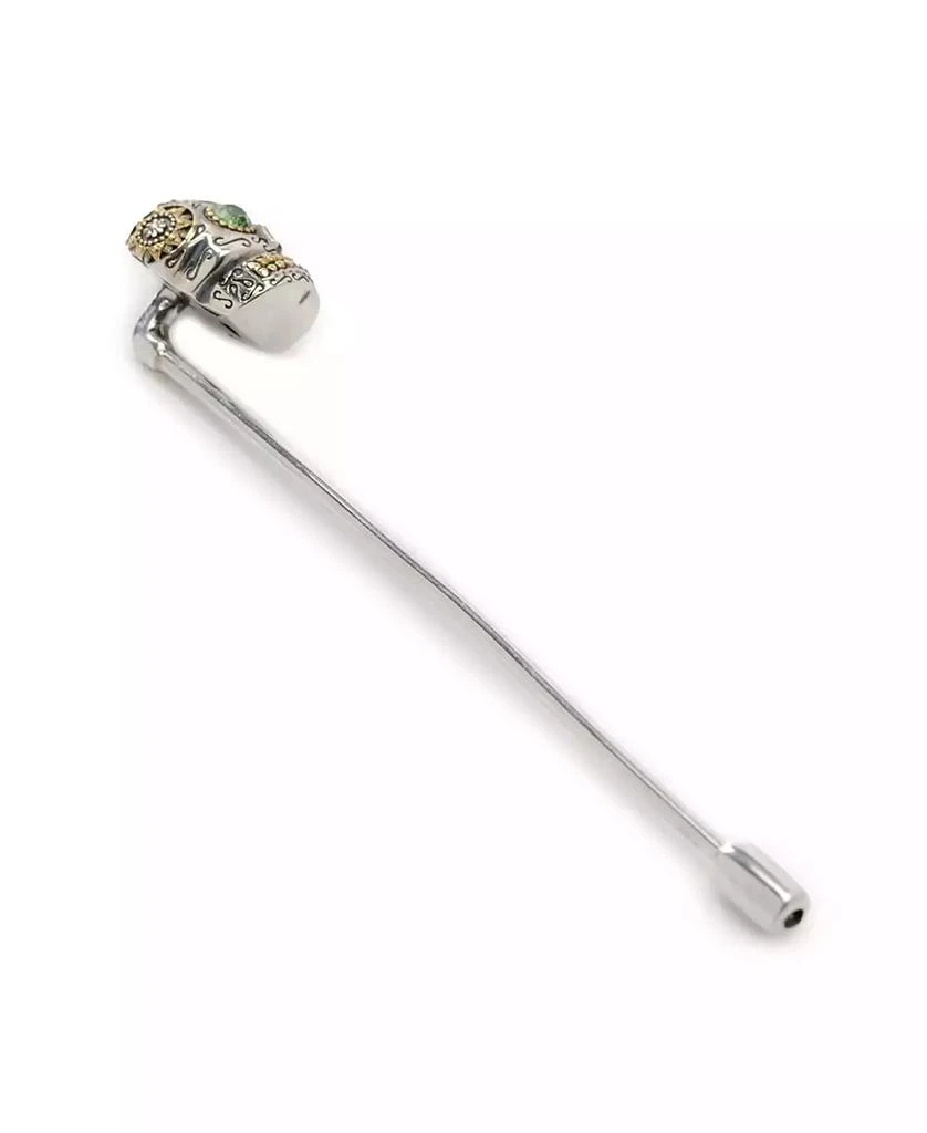 商品Ox and Bull Trading Co.|Men's Sterling Silver Skull Stick Pin,价格¥711,第5张图片详细描述