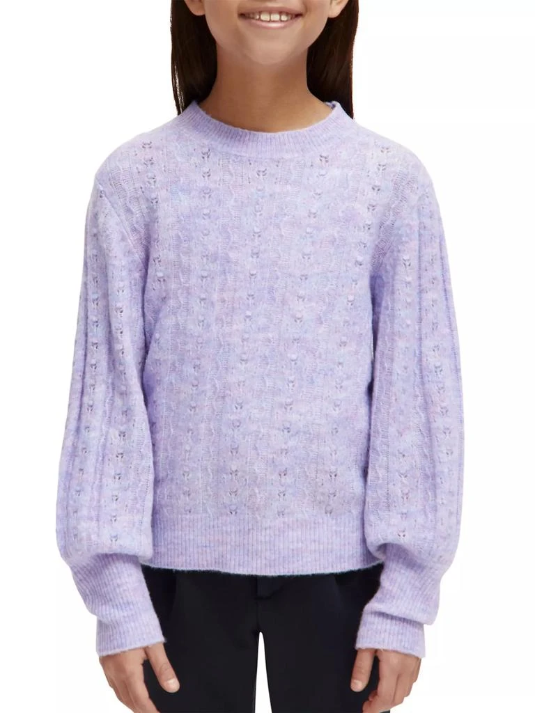 商品Scotch & Soda|Little Girl's & Girl's Voluminous Sleeve Sweater,价格¥396,第4张图片详细描述