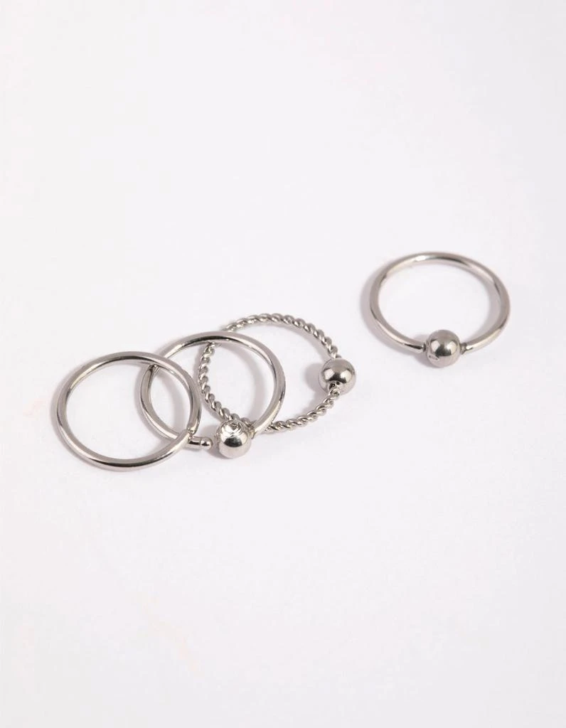 商品Lovisa|Surgical Steel Textured Nose Ring Pack,价格¥151,第3张图片详细描述