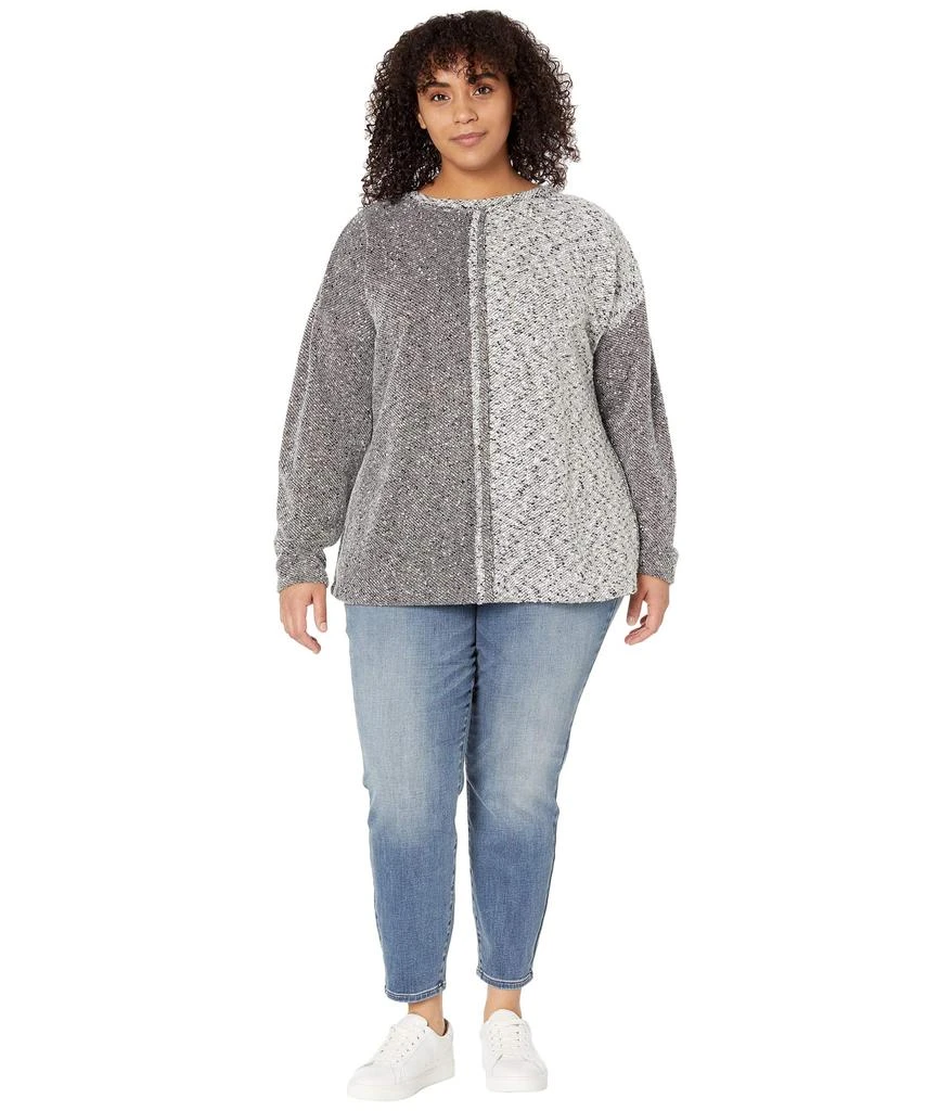 商品NIC+ZOE|Plus Size Speckled Horizon Top,价格¥382,第4张图片详细描述