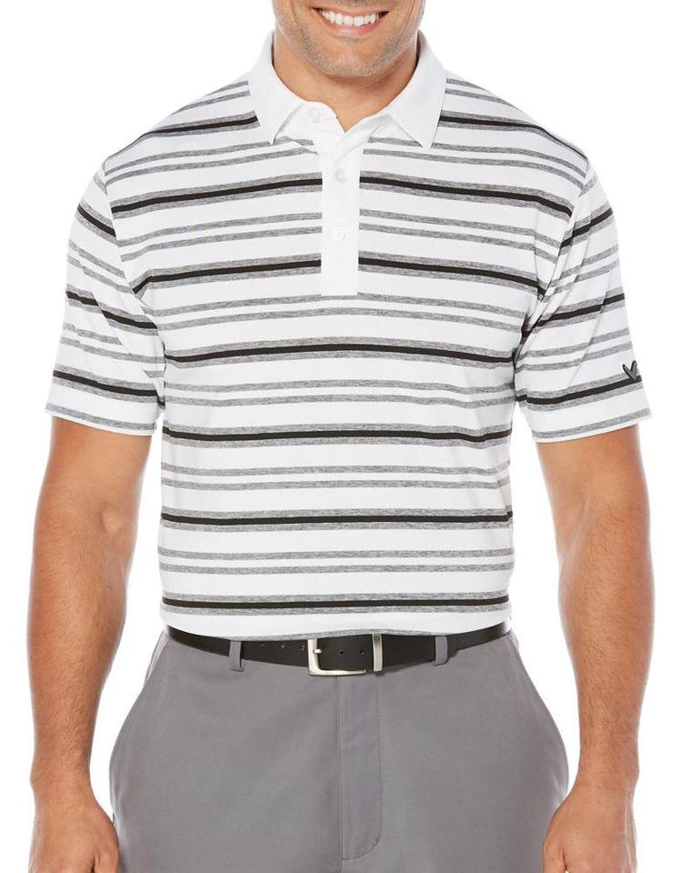 商品Callaway|Opti-Soft Heather Striped Short Sleeve Polo Golf Shirt,价格¥531,第1张图片