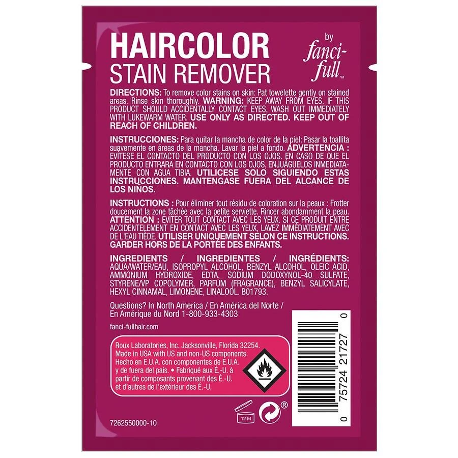 商品Fanci-Full|Haircolor Stain Remover Towelette,价格¥13,第2张图片详细描述