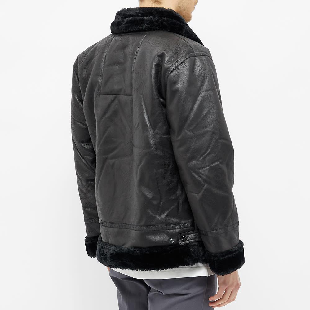 Alpha Industries B3 Faux Leather Flight Jacket商品第6张图片规格展示