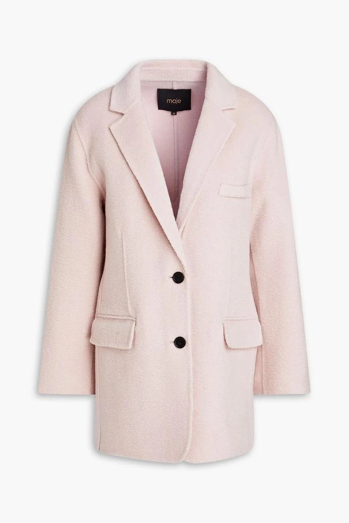 商品Maje|Wool-blend felt coat,价格¥1977,第1张图片