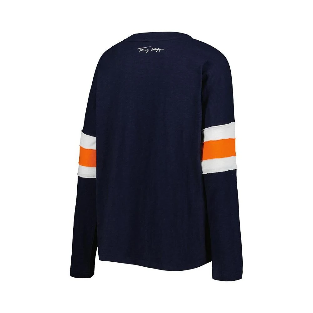 商品Tommy Hilfiger|Women's Navy Chicago Bears Justine Long Sleeve Tunic T-shirt,价格¥413,第3张图片详细描述