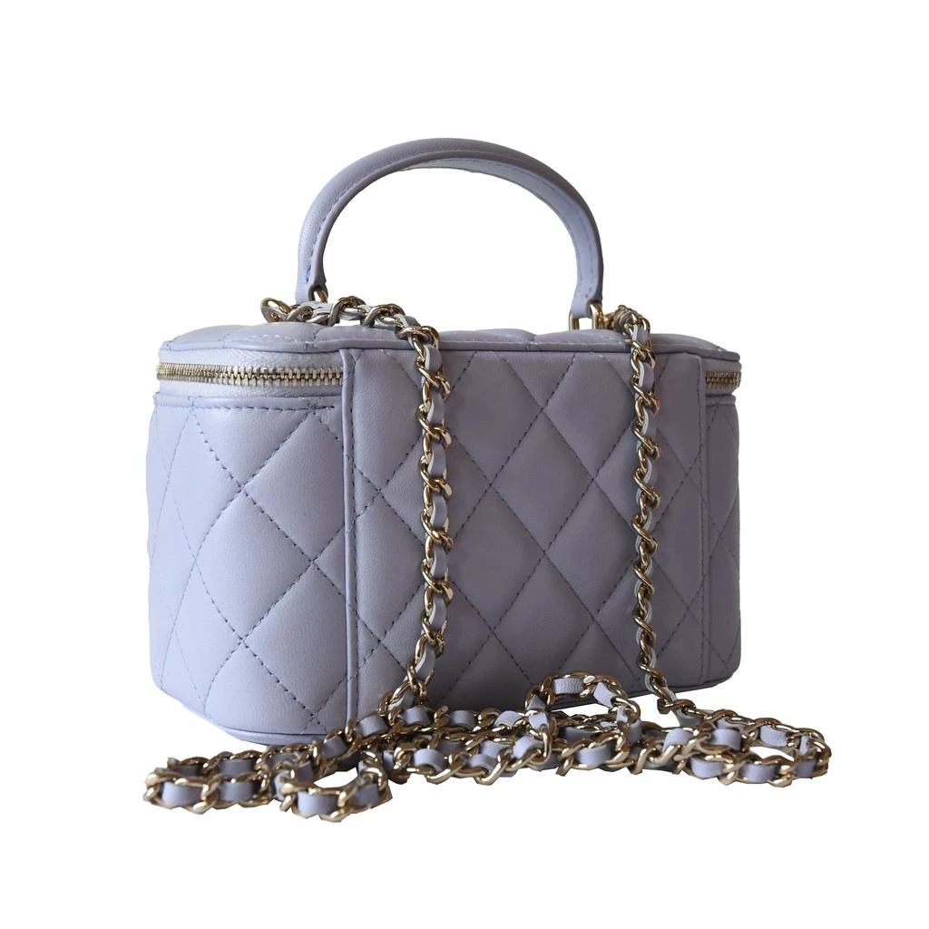 Chanel Small Top Handle Vanity With Chain Bag Light Purple 商品