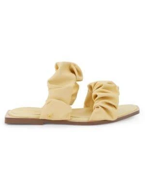 商品Sam Edelman|Iggy Ruched Double-Strap Sandals,价格¥150,第1张图片