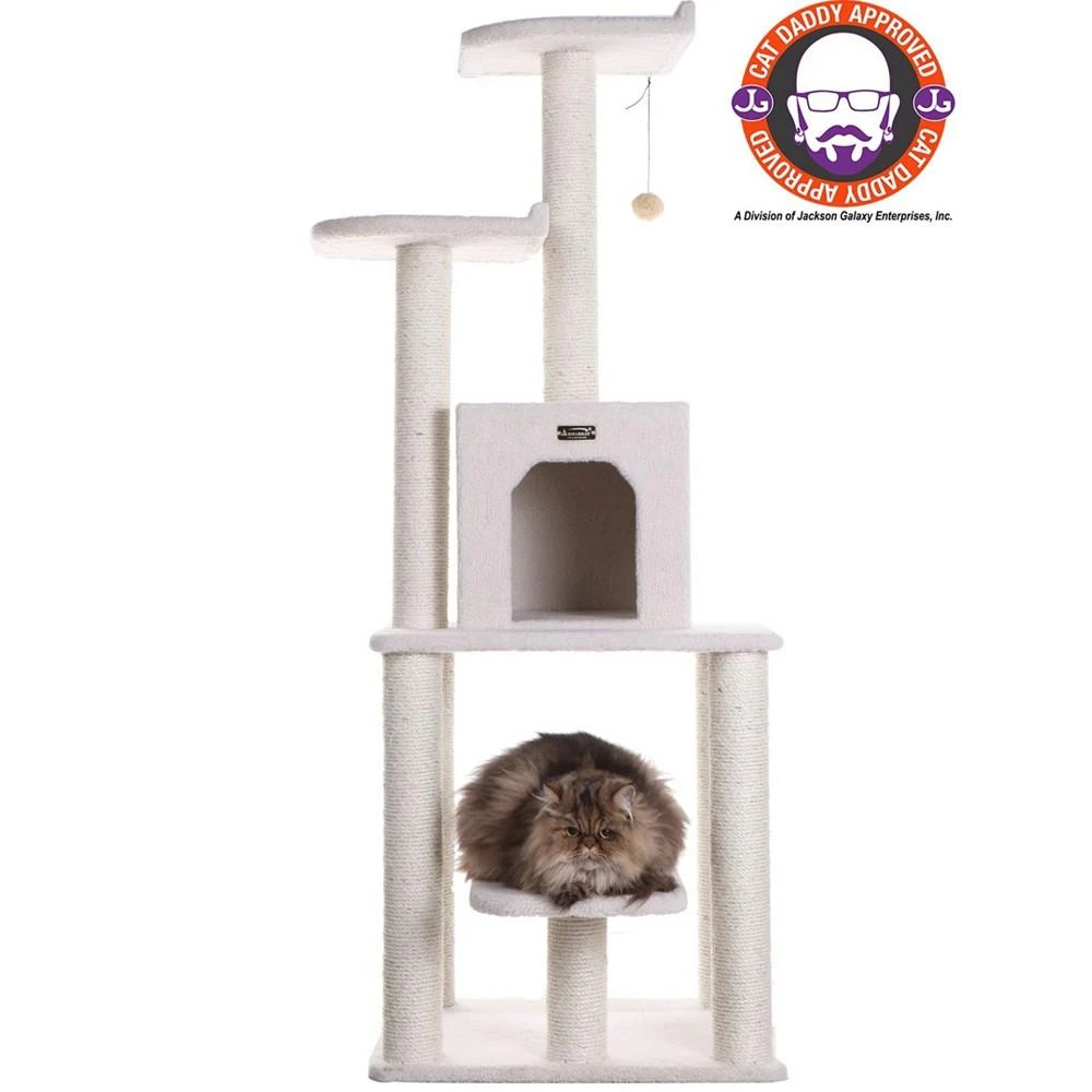 商品Macy's|Real Wood 5-Level Cat Tree, With Condo and Two Perches,价格¥1941,第3张图片详细描述