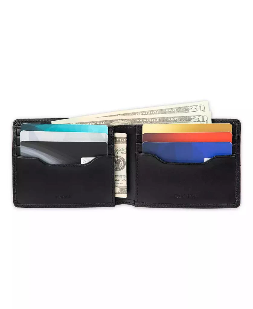 Men's RFID Overlapping Saffiano Slimfold Wallet 商品