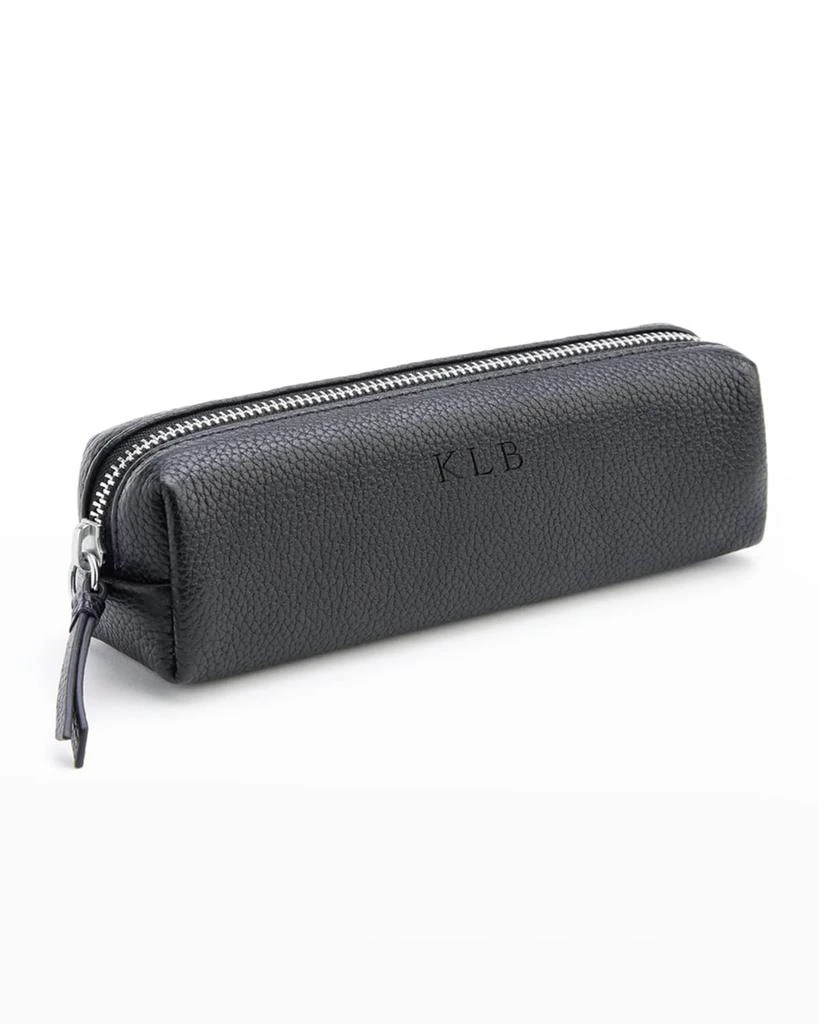 商品ROYCE New York|Pebbled Leather Pencil Case,价格¥733,第1张图片