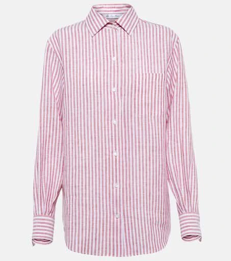 商品Loro Piana|Neo André striped linen shirt,价格¥6706,第1张图片