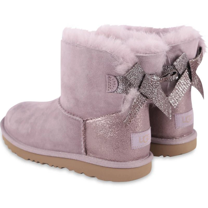 商品UGG|Glittery bows logo leather boots in pink,价格¥1230,第2张图片详细描述