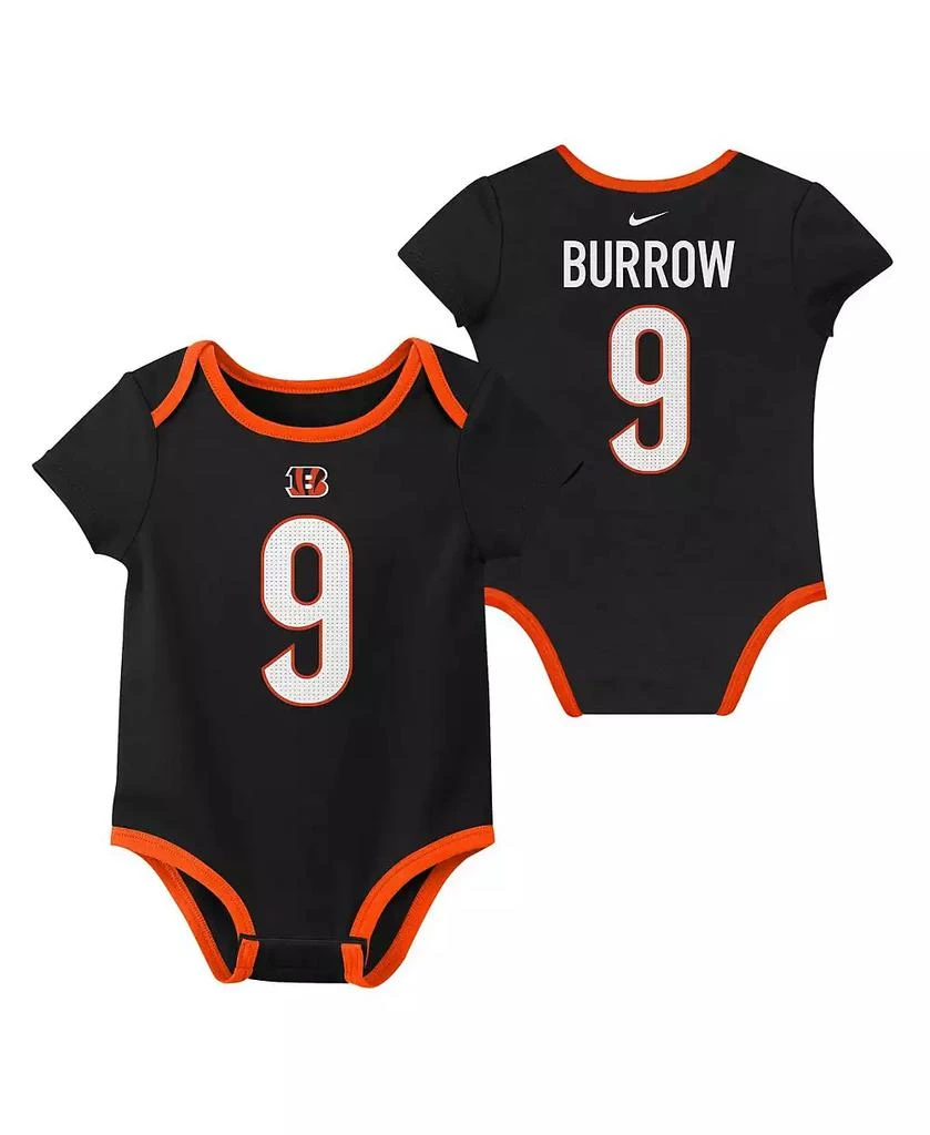 商品NIKE|Baby Boys and Girls Joe Burrow Cincinnati Bengals Three-Pack Bodysuit Set,价格¥312,第2张图片详细描述