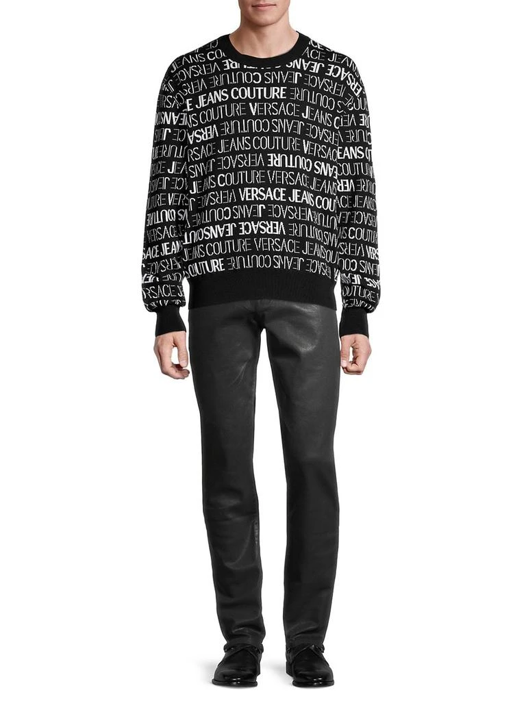 商品Versace|Logo Knit Crewneck Sweatshirt,价格¥2340,第2张图片详细描述