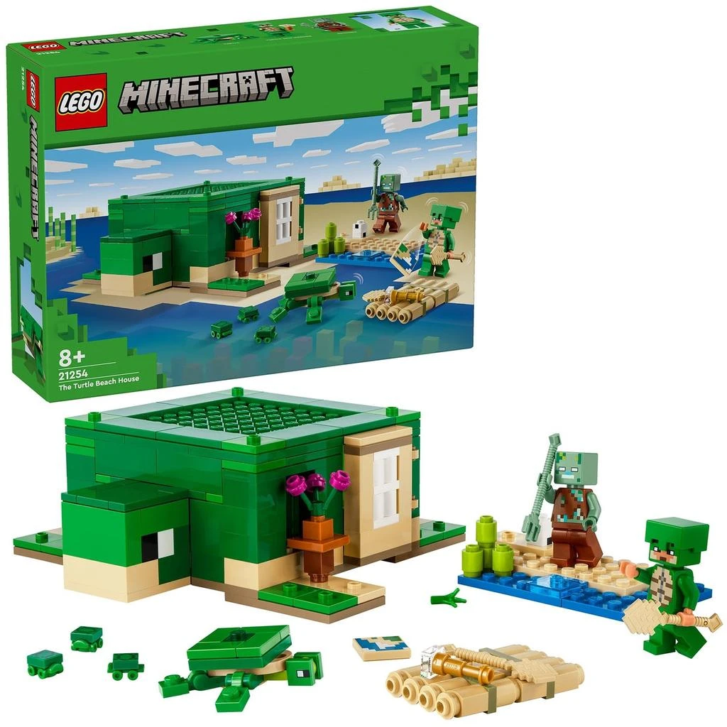 商品LEGO Minecraft The Turtle Beach House with Animal Toys 21254,价格¥242,第2张图片详细描述