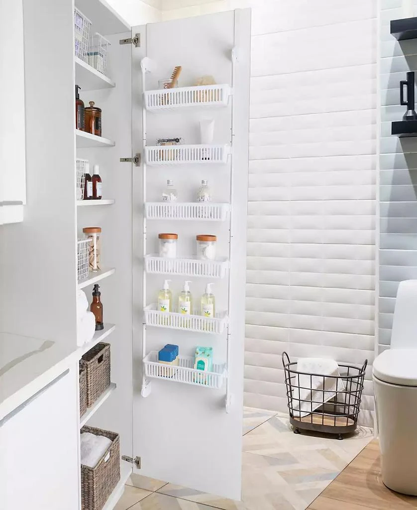 商品Smart Design|6-Tier Over the Door Pantry Organizer with 6 Full Baskets,价格¥681,第4张图片详细描述