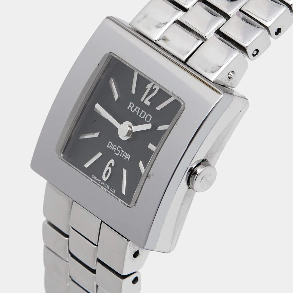 商品[二手商品] Rado|Rado Black Stainless Steel Carbon Carbide Diastar R18682153 Women's Wristwatch 20 mm,价格¥1423,第2张图片详细描述