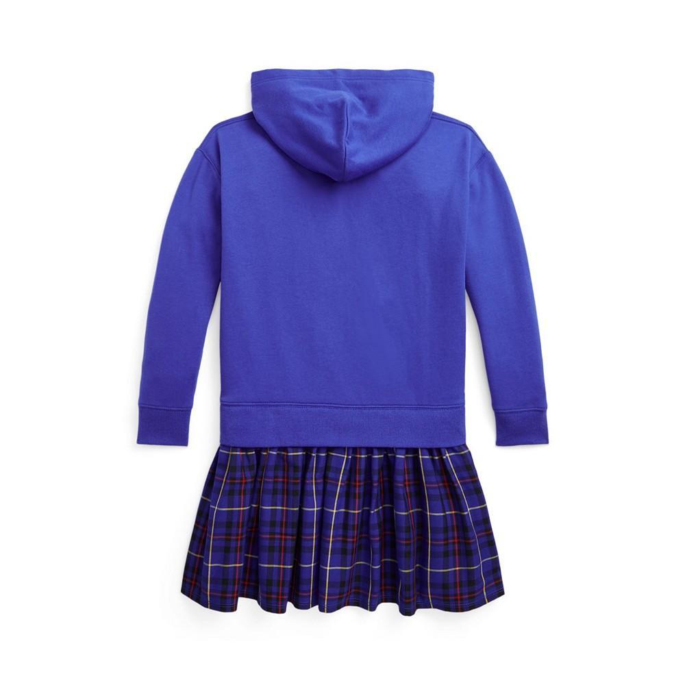 商品Ralph Lauren|Big Girls Plaid Fleece Hoodie Dress,价格¥395,第4张图片详细描述