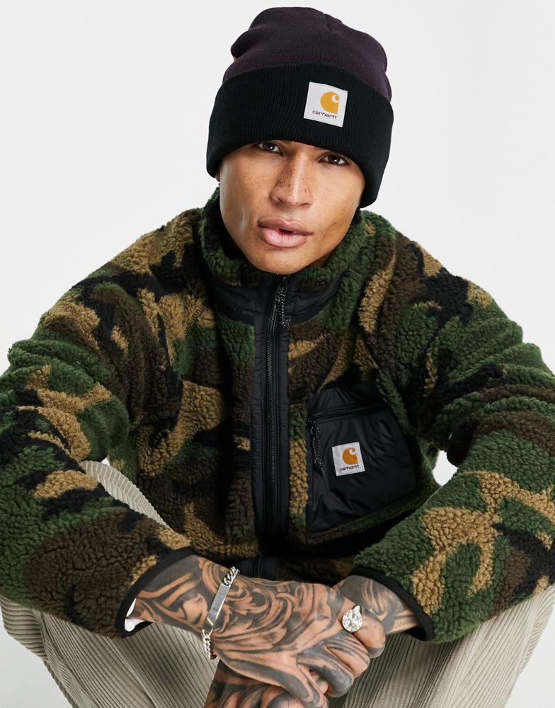 商品Carhartt|Carhartt WIP triple beanie in multi,价格¥199,第1张图片