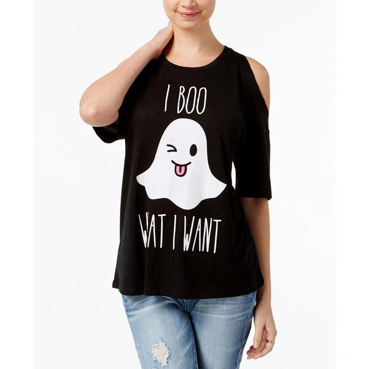 商品Mighty Fine|Juniors' Boo Ghost Graphic Top,价格¥60,第1张图片