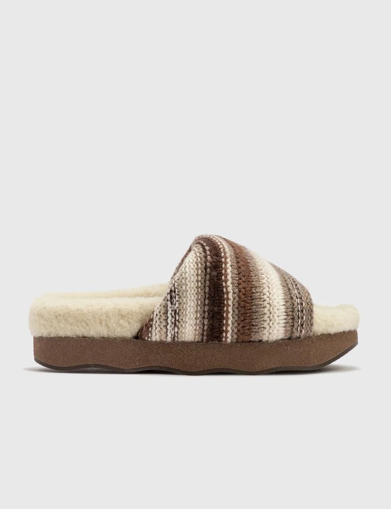 商品Chloé|Wavy Flat Mule,价格¥2033,第1张图片