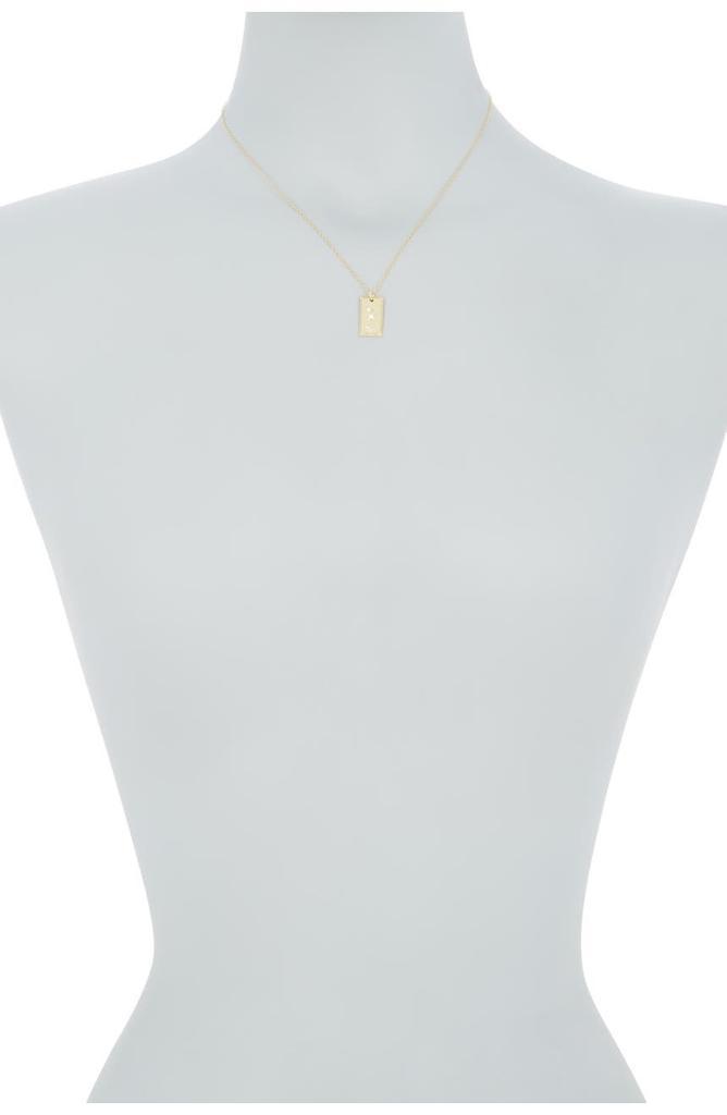 商品ADORNIA|14K Gold Plated Moon & Star Mini Tablet Pendant Necklace,价格¥143,第4张图片详细描述