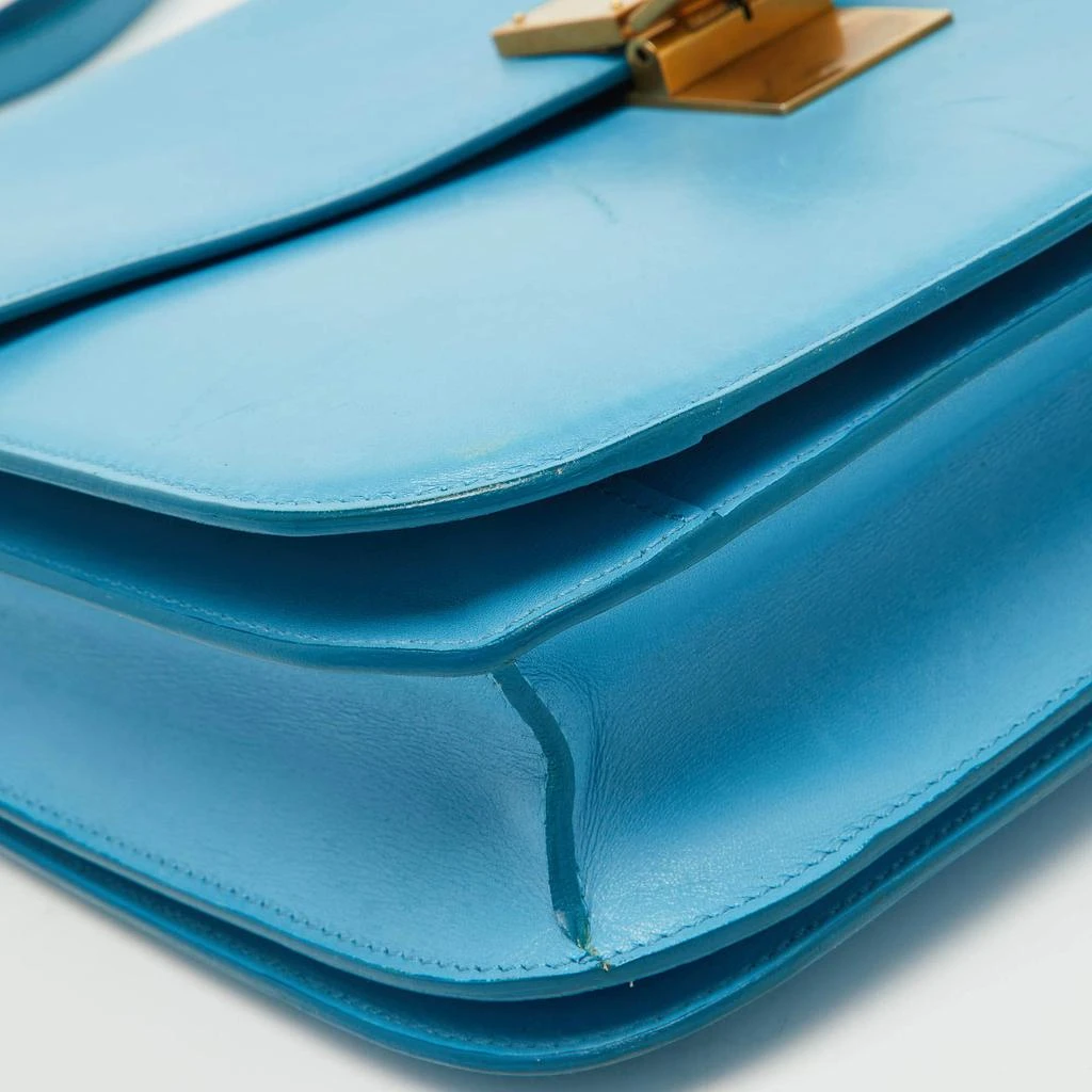 Celine Blue Leather Large Classic Box Shoulder Bag 商品