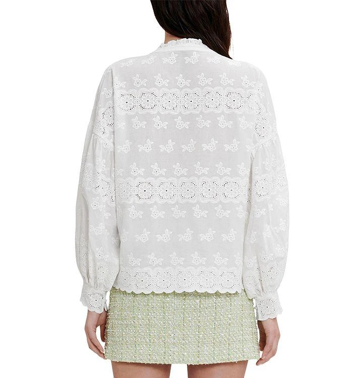 商品Maje|Ceanna Embroidered Cotton Shirt,价格¥1542,第2张图片详细描述