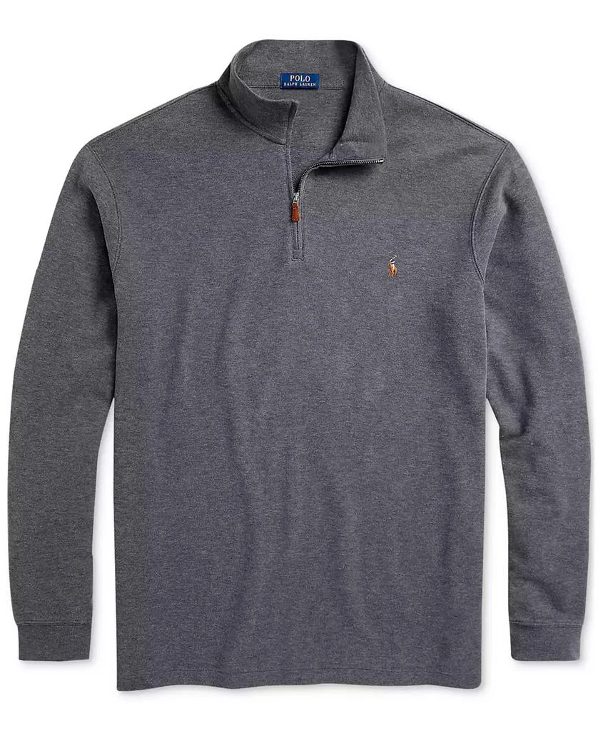 商品Ralph Lauren|Men's Big & Tall Estate-Rib Quarter-Zip Pullover,价格¥548,第5张图片详细描述