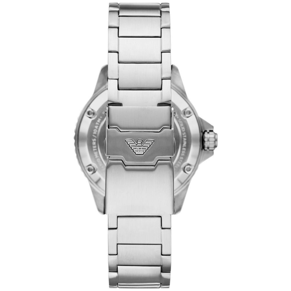 商品Emporio Armani|Men's Automatic Stainless Steel Bracelet Watch 42mm,价格¥3279,第5张图片详细描述