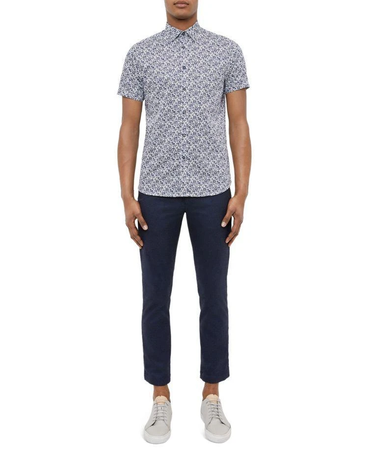 商品Ted Baker London|Alygar Floral Print Regular Fit Button-Down Shirt,价格¥615,第3张图片详细描述