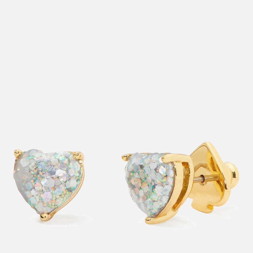 商品Kate Spade|Kate Spade New York Heart Gold-Plated and Glittered Resin Earrings,价格¥303,第4张图片详细描述
