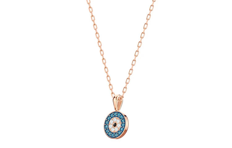 商品[国内直发] Swarovski|施华洛世奇 LUCKILY Luckily Evil Eye 恶魔之眼 仿水晶 项链 女款,价格¥582,第5张图片详细描述