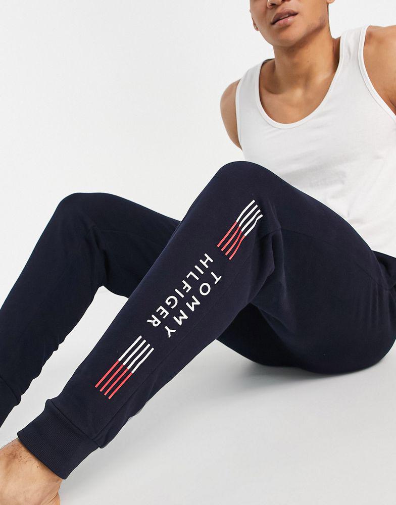 Tommy Hilfiger loungewear joggers in navy co-ord商品第3张图片规格展示