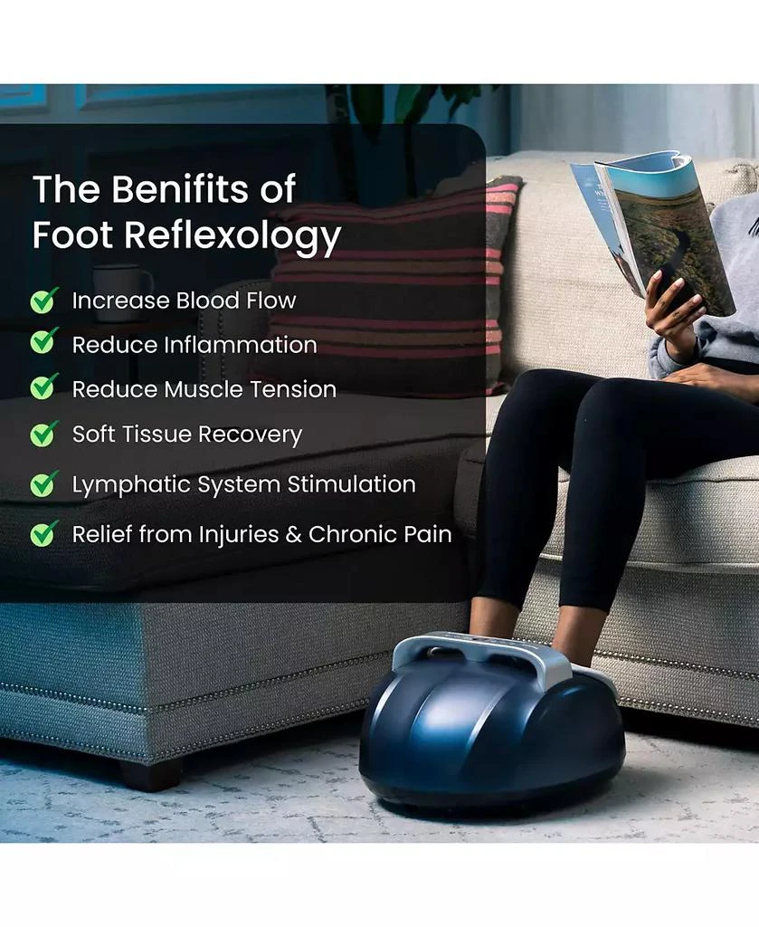 商品Tranqwil|Shiatsu Foot Massager Machine with Heat,价格¥614,第4张图片详细描述