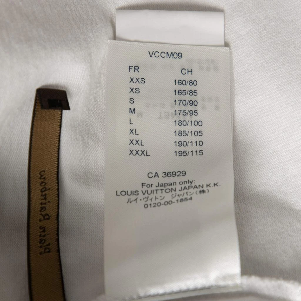 Louis Vuitton White Cotton Logo Embroidered Long Sleeve T-Shirt M 商品