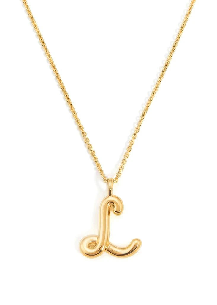 商品Missoma|L initial 18kt gold-plated necklace,价格¥1337,第2张图片详细描述