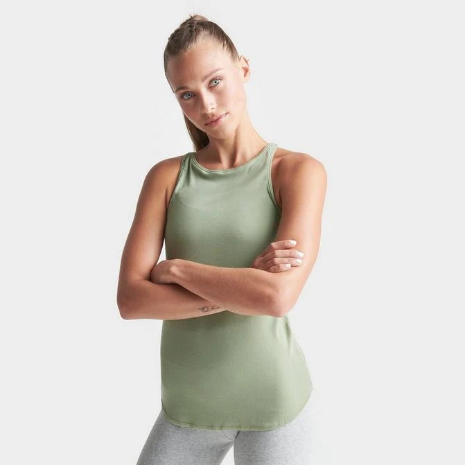 商品NIKE|Women's Nike Yoga Luxe Ribbed Tank,价格¥75,第1张图片
