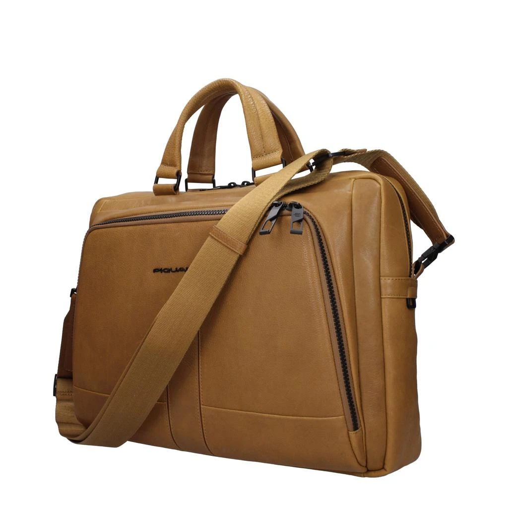 商品PIQUADRO|Piquadro Beige Leather Business And Laptop Bags,价格¥2411,第2张图片详细描述