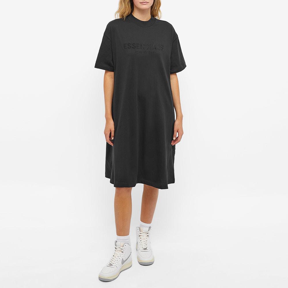 商品Essentials|Fear of God ESSENTIALS Women's Logo Tee Dress - Iron,价格¥635,第4张图片详细描述