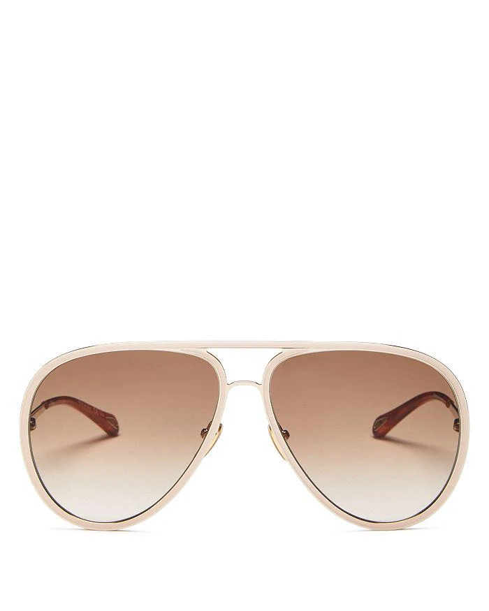 商品Chloé| Brow Bar Aviator Sunglasses, 63mm,价格¥2643,第1张图片