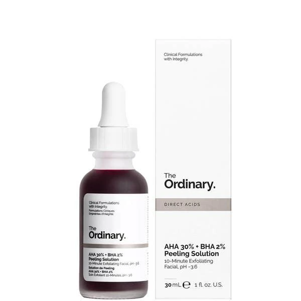 商品The Ordinary|高浓度果酸焕肤面膜精华液 AHA 30% + BHA 2% 30ml,价格¥77,第4张图片详细描述