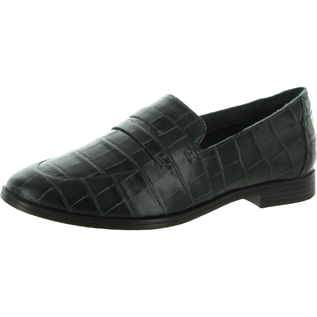 商品Rockport|Rockport Womens Perpetua Leather Crocodile Print Penny Loafers,价格¥381,第1张图片