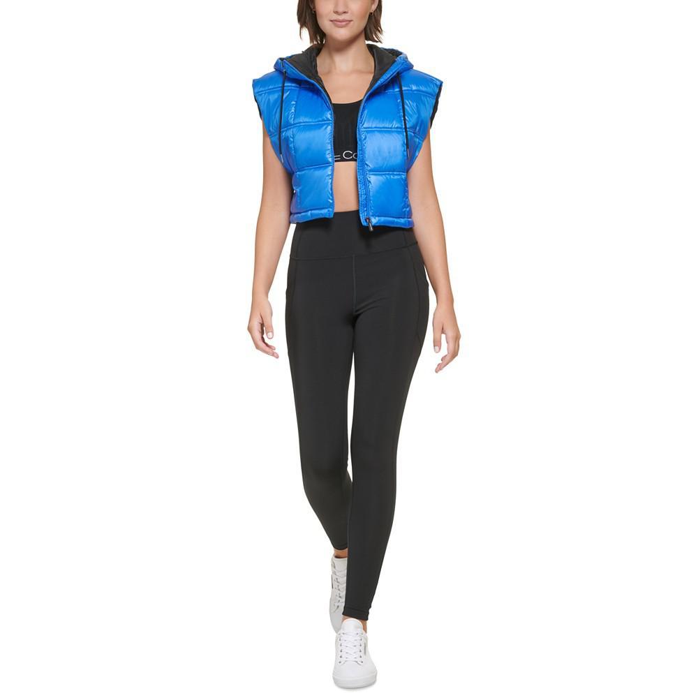 商品Calvin Klein|Women's Cropped Hooded Boxy Vest,价格¥321-¥385,第7张图片详细描述