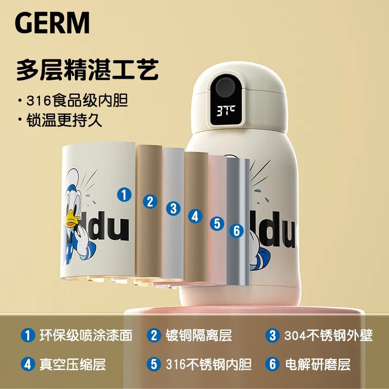 日本GERM格沵 米奇智能儿童保温杯 500ML 商品